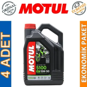 Motul 5100 15W50 4T 4 Lt 4 Zamanlı Motosiklet Yağı (4 Adet)