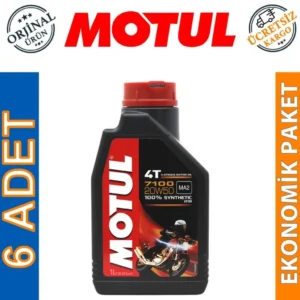 Motul 7100 4T 20W50 1 Lt Motosiklet Yağı (6 Adet)