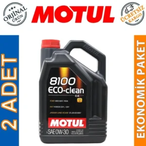 Motul 8100 Eco-Clean 0W30 5 Lt Tam Sentetik Motor Yağı (2 Adet)