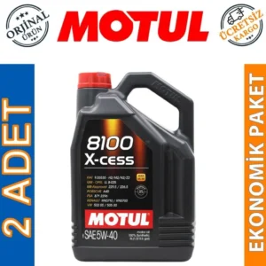 Motul 8100 X-Cess 5W40 5 Lt Tam Sentetik Motor Yağı (2 Adet)