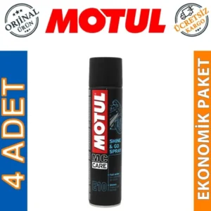 Motul E10 Shine Go 400 Ml Parlatıcı Sprey (4 Adet)