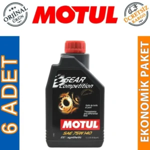 Motul Gear Competition 75W140 1 Lt Sentetik Şanzıman Yağı (6 Adet)