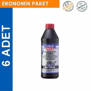 Liqui Moly GL4+ SAE 75W-90 Tam Sentetik Şanzıman Yağı 1 Lt (6 Adet) (4434)