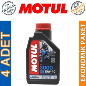 Motul 3000 10W40 4T 1 Lt 4 Zamanlı Motosiklet Yağı (4 Adet)