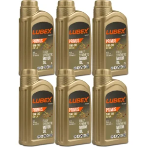 Lubex Primus C3-LA 5W30 1 Lt Tam Sentetik Motor Yağı (6 Adet)