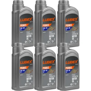 Lubex Primus EC 5W40 1 Lt Tam Sentetik Motor Yağı (6 Adet)