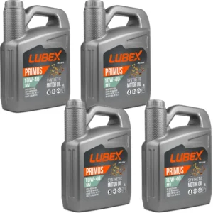 Lubex Primus MV 10W40 4 Lt Sentetik Motor Yağı (4 Adet)
