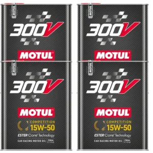Motul 300V Competition 15W50 2 Lt Tam Sentetik Motor Yağı (4 Adet)