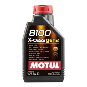 Motul 8100 X-Cess Gen 2 5W40 1 Lt Motor Yağı