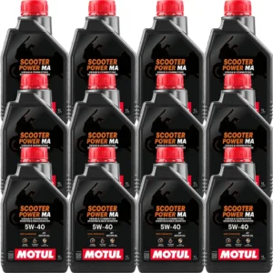 Motul Scooter Power 5W40 MA 4T 1 Lt Motosiklet Yağı (12 Adet)